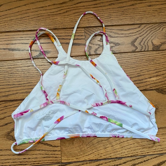 Frankies Bikini pink floral poppy two piece - Picture 3 of 8